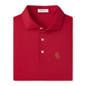 USC Trojans Men's Cardinal SC Interlock Mens Performance Jersey Polo